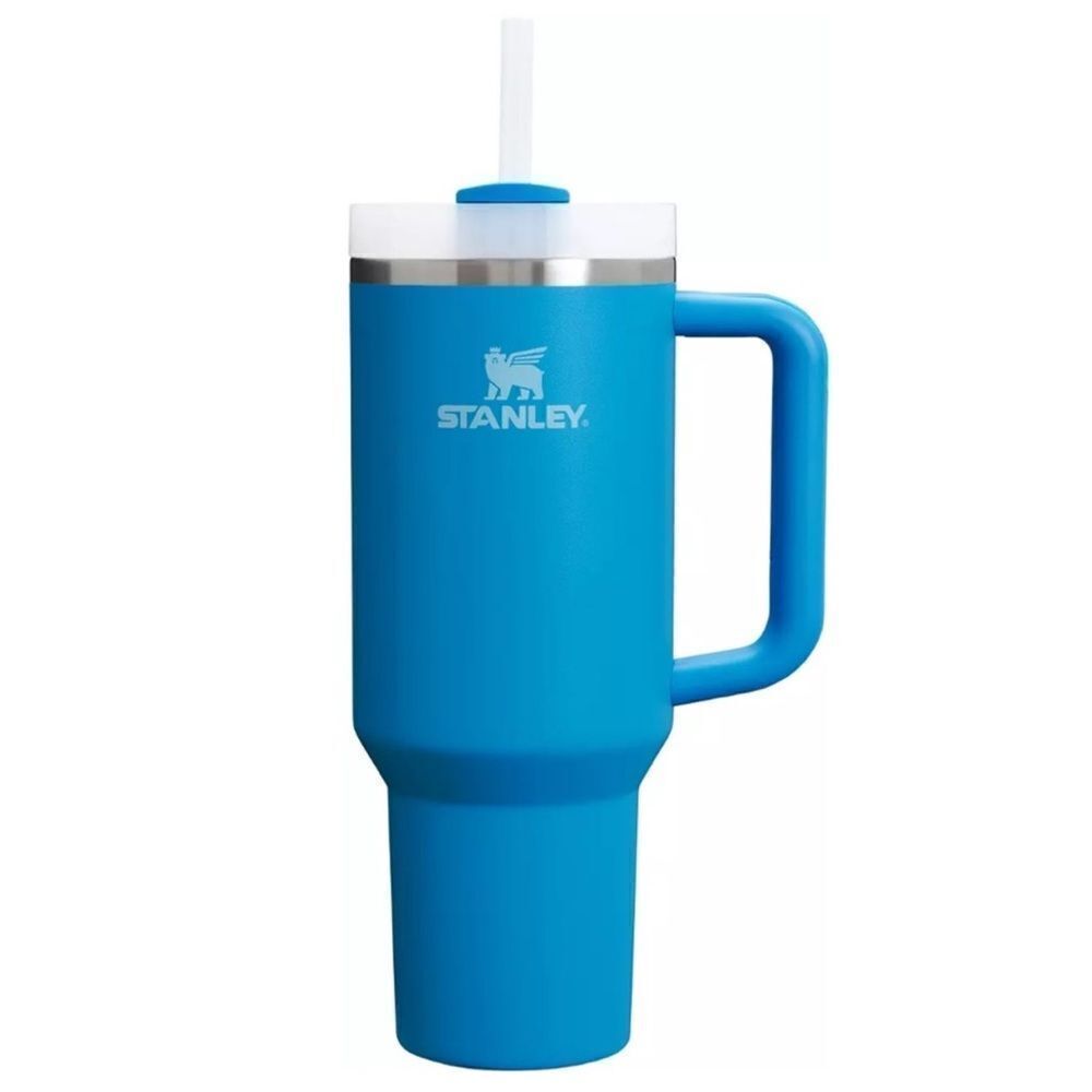 STANLEY THE FLOWSTATE BLUE WHITE 40 OZ 1.18 L QUENCHER H2.0 TUMBER